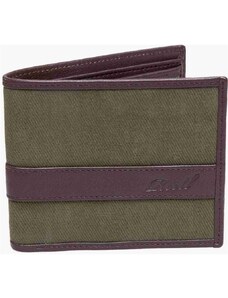 peněženka REELL - Canvas Leather Wallet Olive (OLIVE)