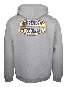 mikina INDEPENDENT - ITC Curb Zip Hood Dark Heather (DARK HEATHER)