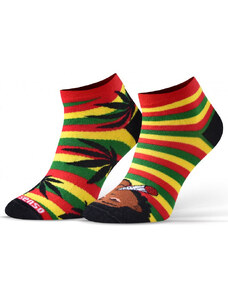 SESTO SENSO Veselé kotníkové ponožky 3/4 Bob Marley