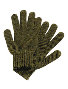 Maximo Pletené prstové rukavice Merino Zelené