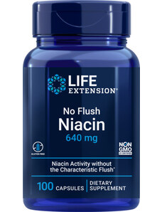 Life Extension No Flush Niacin 100 ks, kapsle
