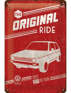 Nostalgic Art Plechová cedule VW The Original Ride (Červená) 20 x 30 cm