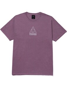 huf Pánské triko (pleasures) dyed tee purple