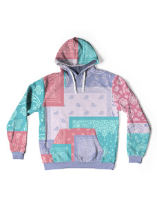 Mr. GUGU & Miss GO Man's Colourful Bandana Hoodie OVS-M 2395