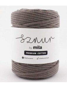 Bavlněná šňůra MILA Premium Cotton 5 mm - mokka