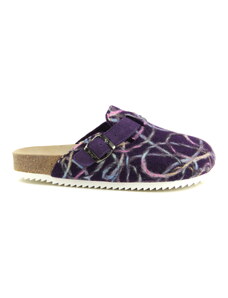 Jasný Pantofle TRENTO FURRY twist plum