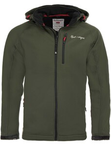 Pánská softshellová bunda Spitsbergen Norway Men 3-layer Jacket Army G