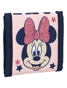 Vadobag Dětská textilní peněženka Minnie Mouse - Disney s třpytivou mašlí