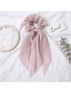 Elastický Krátký Šátek do Vlasů PIN UP, Růžový, Průměr až 23 cm