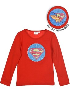 SUPERGIRL červené dívčí tričko super hero