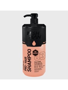 Nish Man Pro-Hair Shampoo Inca Inchi šampon pro poškozené vlasy, bez sulfátů, 1250 ml