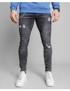 2Y Premium Šedé skinny fit džíny CHASE