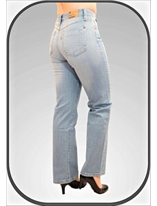 JOY JEANS Klasické dámské světlé jeansy 207/79B dl. 32"