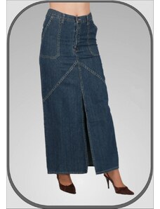 BLACK BULL JEANS Dlouhá jeansová sukně s kapsami 5130