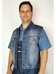 HELLTCHA Pánská sepraná jeansová vesta 178