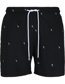 UC Men Černé/palmové plavkové šortky s výšivkou