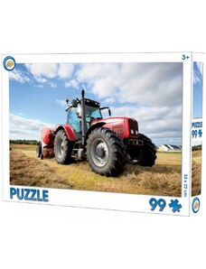 Toy Universe Puzzle Červený traktor - 99 dílků