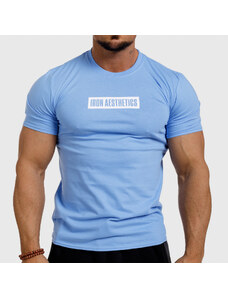 Pánské fitness tričko Iron Aesthetics Boxed, modré