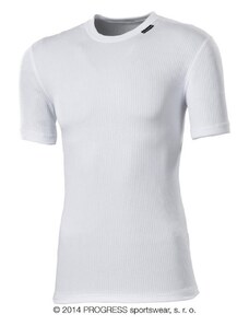 PROGRESS Pánské funkční tričko MS NKR s krátkým rukávem bílé