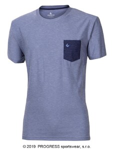 PROGRESS MARK pánské triko šedý melír - doprodej