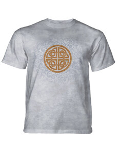 Pánské batikované triko The Mountain - Celtic Knot - šedé