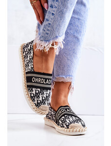 Botoshop Klasické espadrilky Černe Warm Time