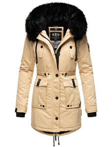 Dámská zimní dlouhá bunda/kabát Luluna Princess Navahoo - BEIGE