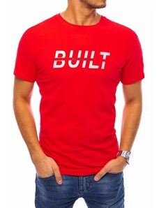 Buďchlap Červené tričko s nápisem Built