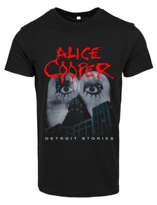 Merchcode Černé tričko Alice Cooper Detroit Stories