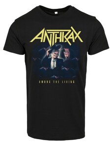 Merchcode Černé tričko Anthrax Among The Living Follow Me