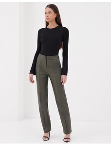 4th & Reckless tailored trouser co-ord in khaki-Green