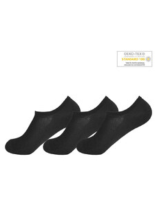 Gianvanglia Kotníkové ponožky pánské Gianvaglia 3 ks- černé
