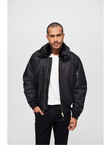 Brandit MA2 Jacket Fur Collar černý