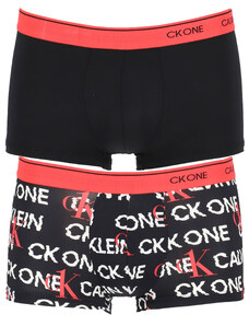 Pánské trenýrky 2pack NB2387A - V7F - Černá/červená - Calvin Klein