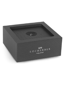 Locherber Milano – dřevěný podstavec s LED podsvícením pro difuzér 100 ml, napájení na baterie 3 x AAA