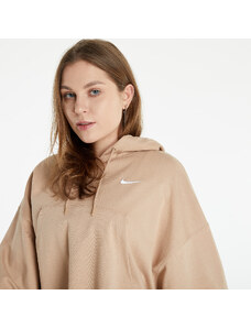 Dámská mikina Nike NSW Women's Oversized Jersey Pullover Hoodie Hemp/ White