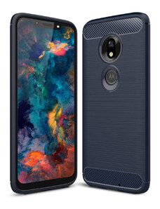 IZMAEL.eu Pouzdro Carbon Bush TPU pre Motorola Moto G7 Play pro Motorola Moto G7 Play modrá