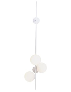 Nordic Design Bílé skleněné nástěnné světlo Bubbly 150 cm