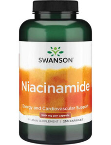 Swanson Niacinamide 250 ks, kapsle, 500 mg
