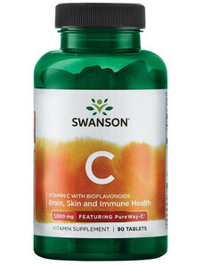 Swanson Vitamin C with Bioflavonoids - Featuring PureWay-C 90 ks, tablety, 1000 mg