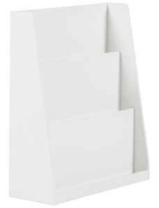 Bílá lakovaná knihovna Kave Home Adiventina 69,5 x 59,5 cm