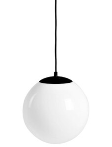 Nordic Design Bílé skleněné závěsné světlo Manama S