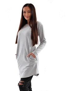 Dámské mikinošaty Barrsa Simple Dress Grey