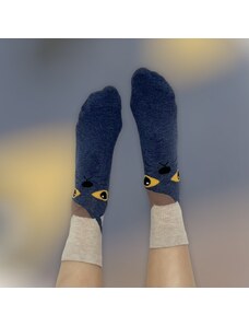 LUPIDO Veselé ponožky Modrá kočka