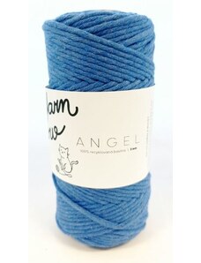Yarnmellow Bavlněná šňůra ANGEL 3 mm - modrá jeans
