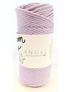 Yarnmellow Bavlněná šňůra ANGEL 3 mm - fialová světlá