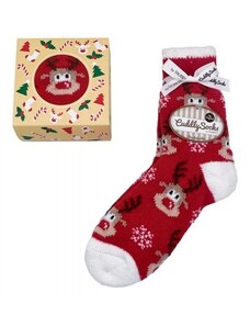 Super teplé ponožky s vánočním motivem Taubert červená UNI