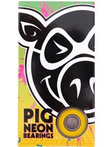 SK8 LOŽISKA PIG WHEELS Neon - žlutá