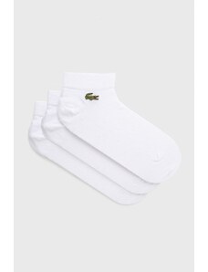 Ponožky Lacoste (3-pack) pánské, bílá barva, RA4183-5KC