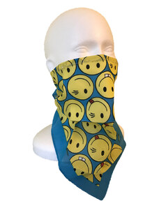 Lung Dragon Productions Smajlíky S-Shield NANO Bandana šátek s vyměnitelným filtrem z českého nanovlákna